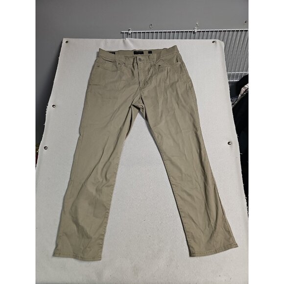 Lucky Brand Men's Size 36 x 30 121 Slim Straight Brown 2 Way  Stretch Pants New - Picture 1 of 7